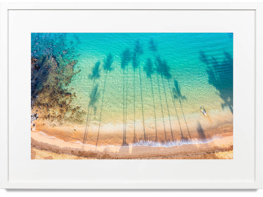 Framed print of palm trees near Kihei, Maui