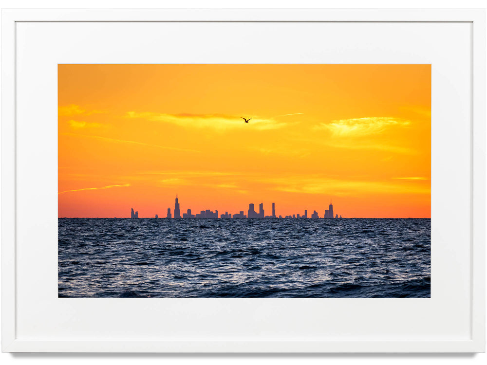 Framed print of the Chicago skyline