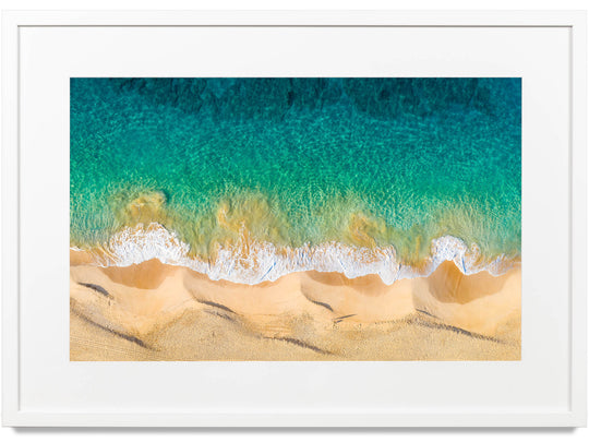 Framed photograph of Big Beach in Maui