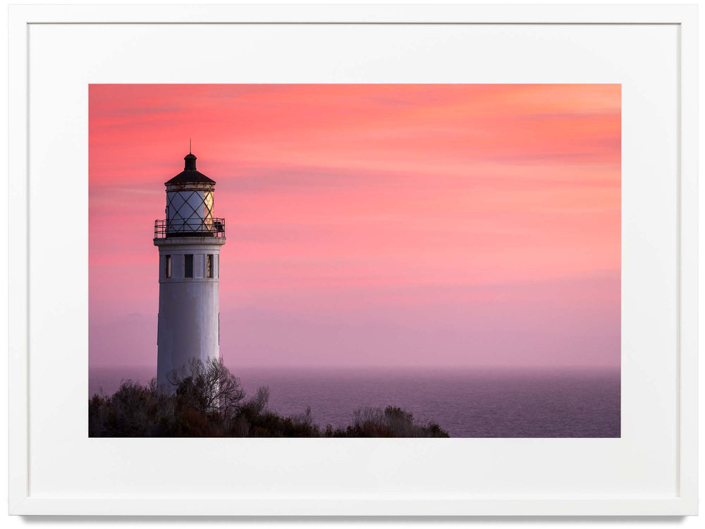 Framed print of Point Vicente Lighthouse