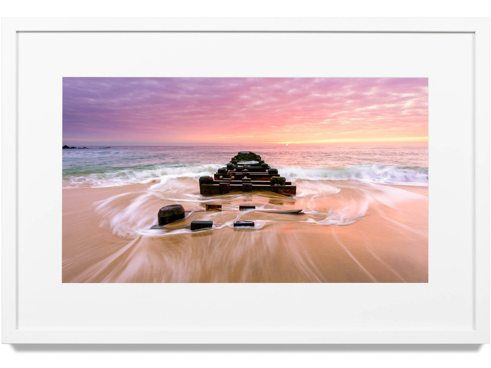 Framed print of a sunrise in Sea Girt, New Jersey
