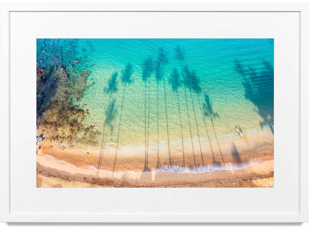 Framed print of palm trees near Kihei, Maui