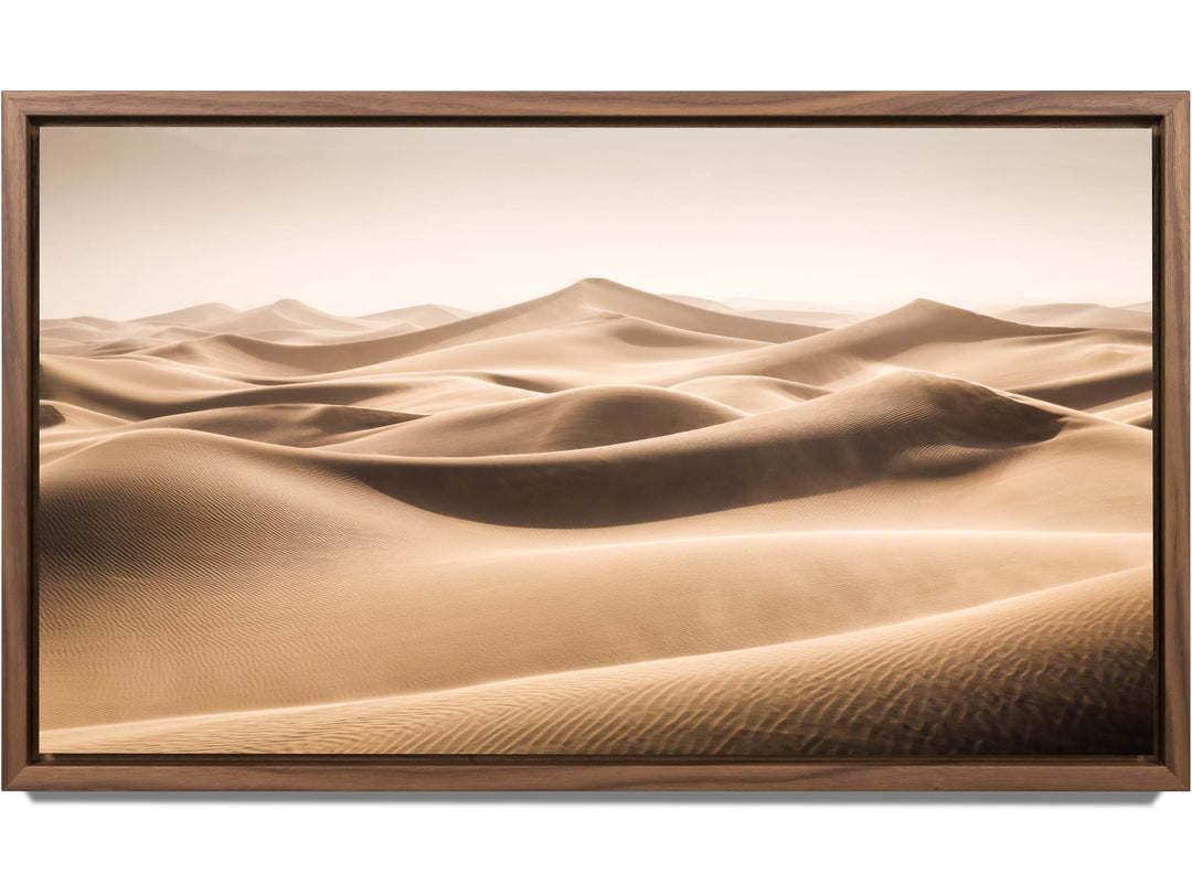 Framed print of a sandstorm in Death Valley National Park