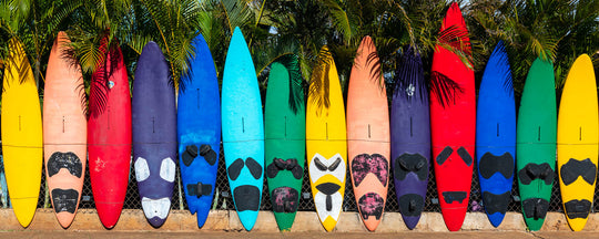 The famous surfboard fence in Paia, Maui.